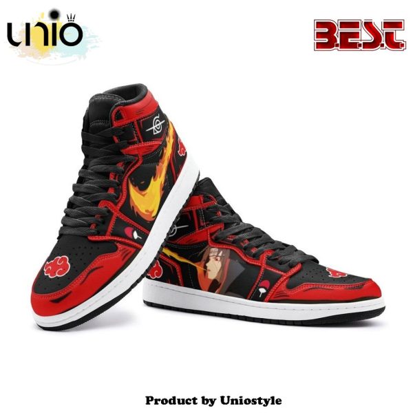 Itachi Clan Fireball Red Cloud Ninja Air Jordan 1 High Top Shoes