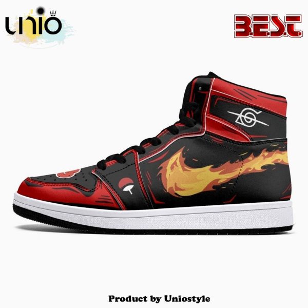 Itachi Clan Fireball Red Cloud Ninja JD1 High Top Shoes