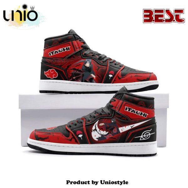 Itachi Clan Red Cloud Ninja Air Jordan 1 High Top Shoes