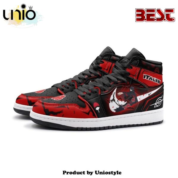 Itachi Clan Red Cloud Ninja Air Jordan 1 High Top Shoes