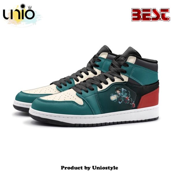 Izuku Midoriya My Hero Air Jordan 1 High Top Shoes