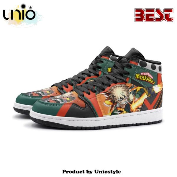 Katsuki Bakugo My Hero Air Jordan 1 High Top Shoes Ver 2