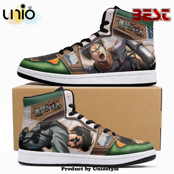 Levi Ackerman Shingeki No Kyojin JD1 High Top Shoes