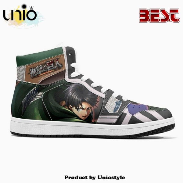 Levi Ackerman Timeskip Shingeki No Kyojin JD1 High Top Shoes