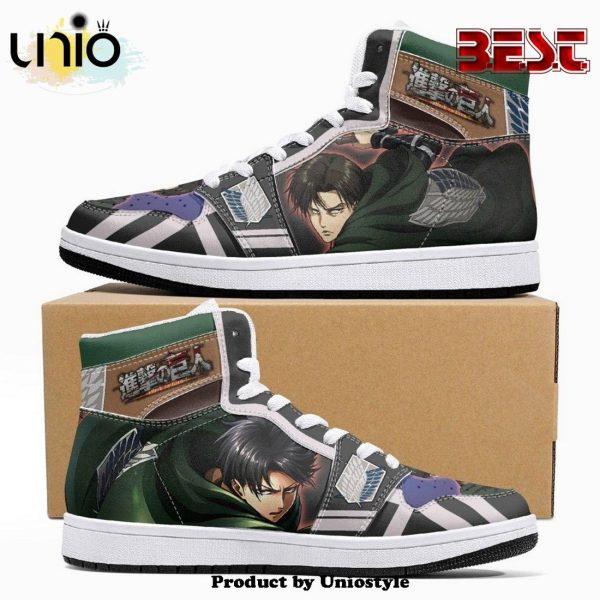 Levi Ackerman Timeskip Shingeki No Kyojin JD1 High Top Shoes