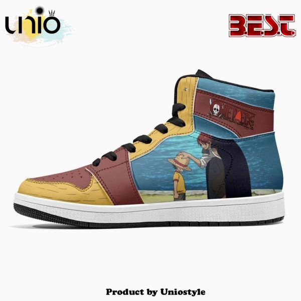 Luffy And Shanks One Piece JD1 High Top Shoes