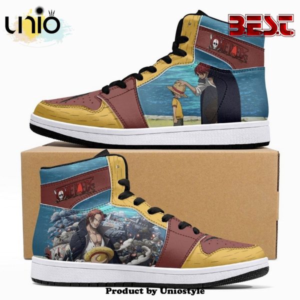 Luffy And Shanks One Piece JD1 High Top Shoes