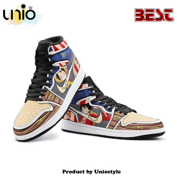 Luffy One Piece Air Jordan 1 High Top Shoes