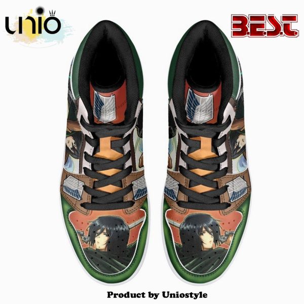 Mikasa Ackerman Survey Corps Shingeki No Kyojin JD1 High Top Shoes