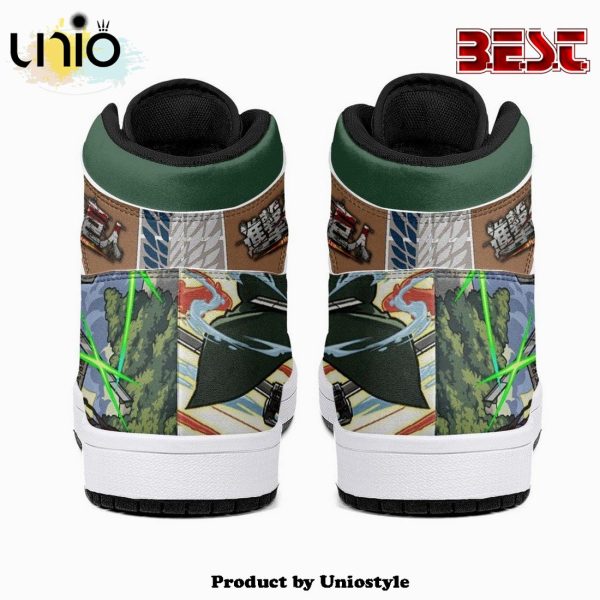 Mikasa Ackerman Survey Corps Shingeki No Kyojin JD1 High Top Shoes