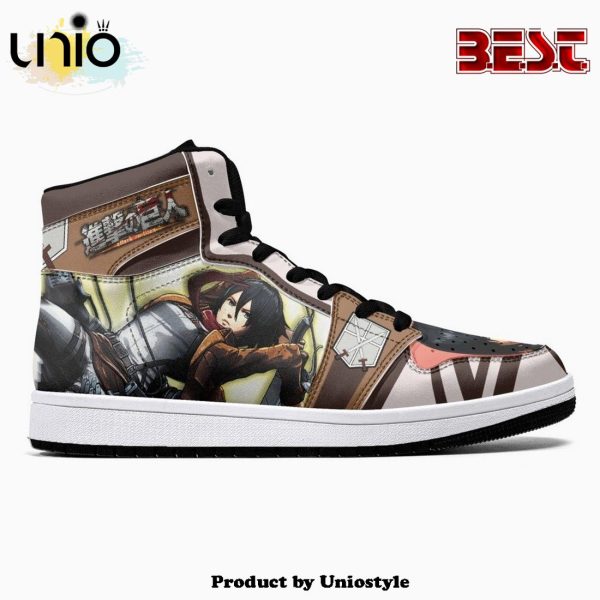 Mikasa Ackerman Training Corps Shingeki No Kyojin JD1 High Top Shoes