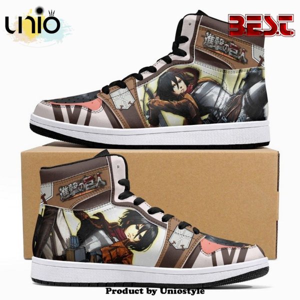 Mikasa Ackerman Training Corps Shingeki No Kyojin JD1 High Top Shoes