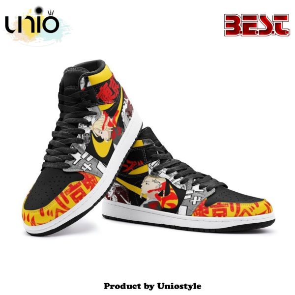 Mikey And Draken Tokyo Revengers Air Jordan 1 High Top Shoes