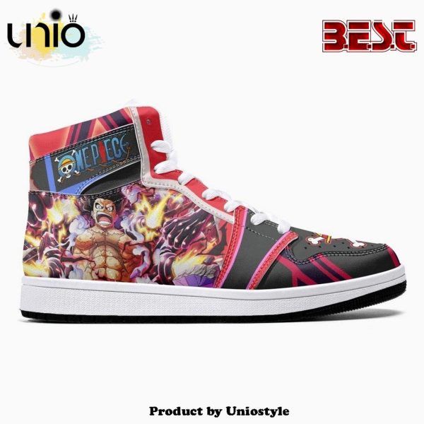 Monkey D. Luffy Gear 4th Snake Man One Piece JD1 High Top Shoes