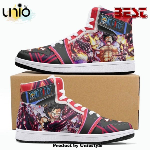 Monkey D. Luffy Gear 4th Snake Man One Piece JD1 High Top Shoes