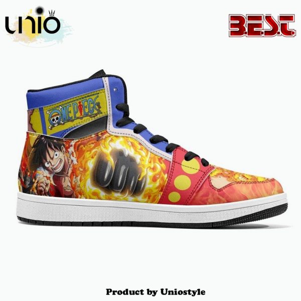 Monkey D. Luffy Red Hawk One Piece JD1 High Top Shoes