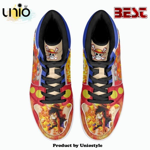 Monkey D. Luffy Red Hawk One Piece JD1 High Top Shoes