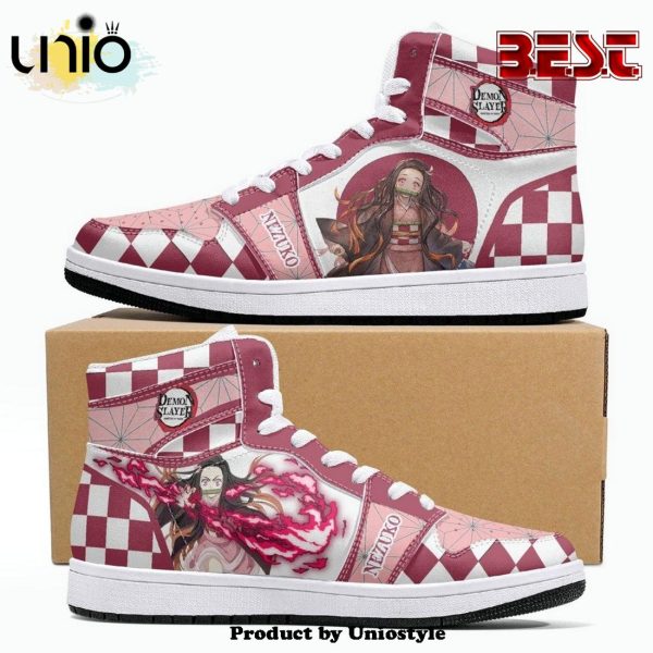 Nezuko Kamado Demon Slayer JD1 High Top Shoes