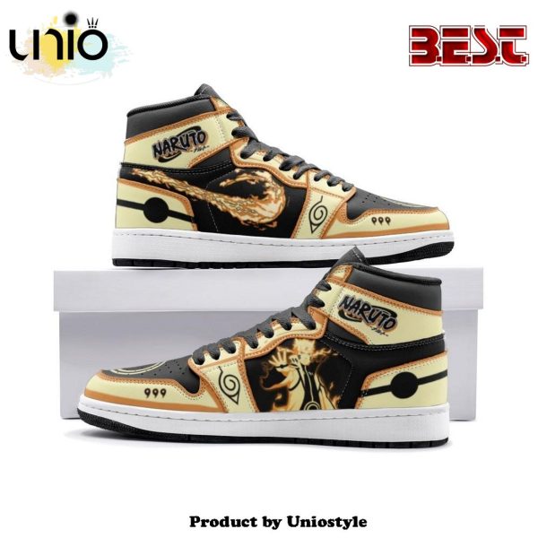 Nine-Tails Chakra Mode Naruto Shippuden Air Jordan 1 High Top Shoes