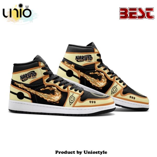 Nine-Tails Chakra Mode Naruto Shippuden Air Jordan 1 High Top Shoes