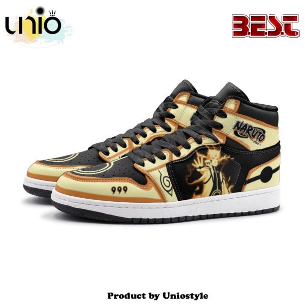 Nine-Tails Chakra Mode Naruto Shippuden Air Jordan 1 High Top Shoes