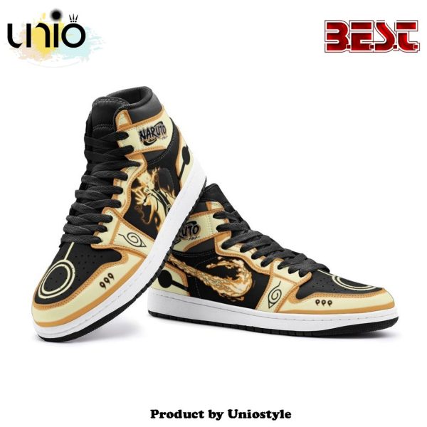 Nine-Tails Chakra Mode Naruto Shippuden Air Jordan 1 High Top Shoes