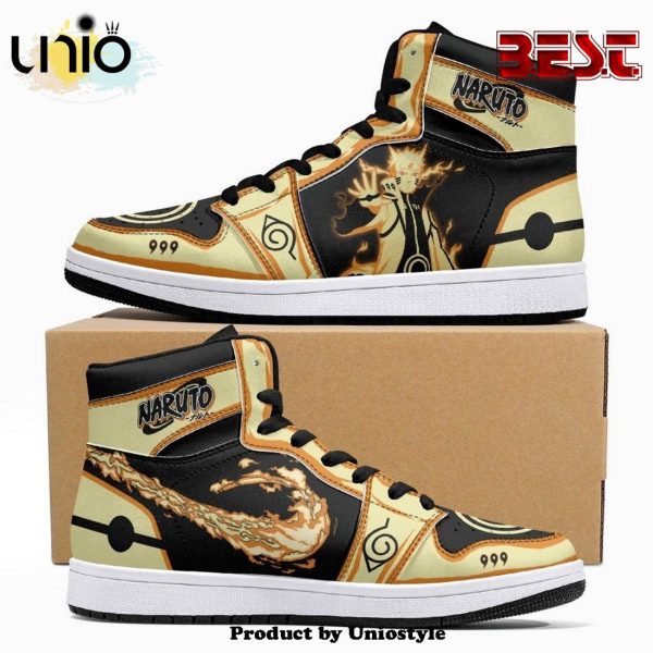 Nine-Tails Chakra Mode Ninja Shippuden JD1 High Top Shoes