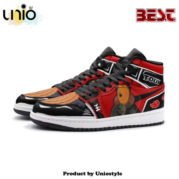 Obito Tobi Clan Red Cloud Ninja Air Jordan 1 High Top Shoes