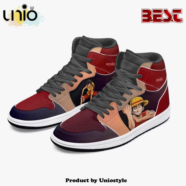 One Piece Luffy AJ1 High Top Shoes v2