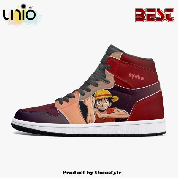 One Piece Luffy AJ1 High Top Shoes v2