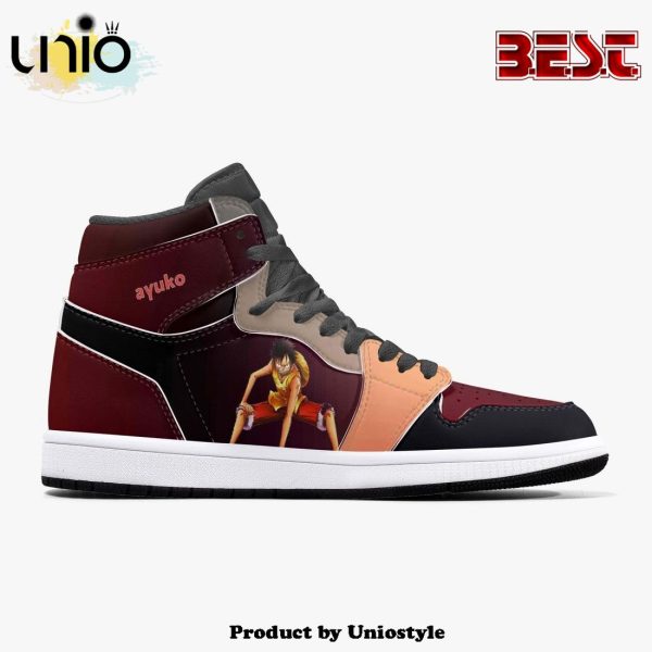 One Piece Luffy AJ1 High Top Shoes v2