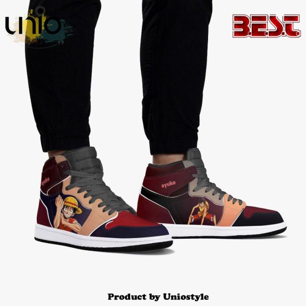 One Piece Luffy AJ1 High Top Shoes v2