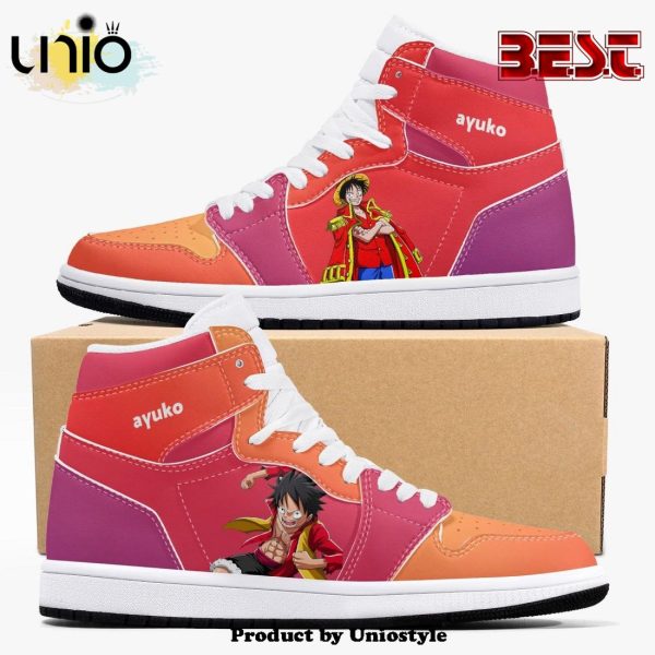 One Piece Luffy Armament Haki AJ1 High Top Shoes