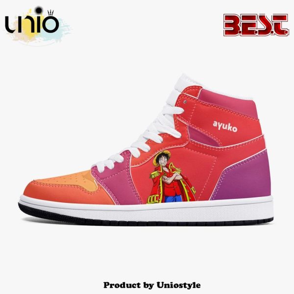 One Piece Luffy Armament Haki AJ1 High Top Shoes