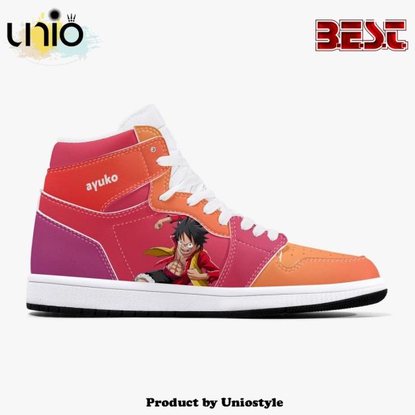 One Piece Luffy Armament Haki AJ1 High Top Shoes