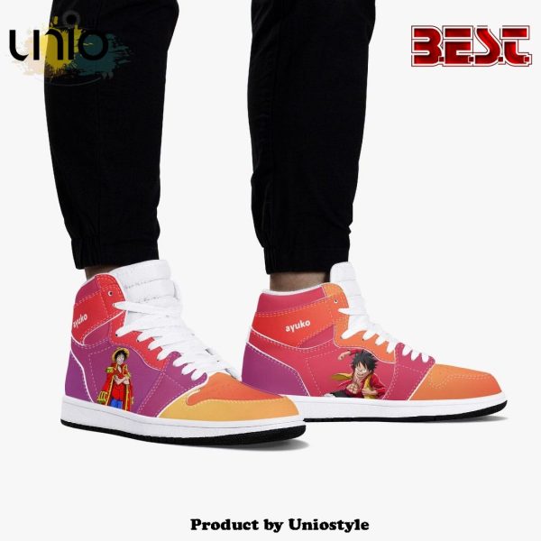 One Piece Luffy Armament Haki AJ1 High Top Shoes