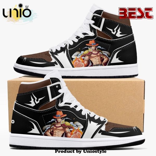 One Piece Portgas D. Ace AJ1 High Top Shoes