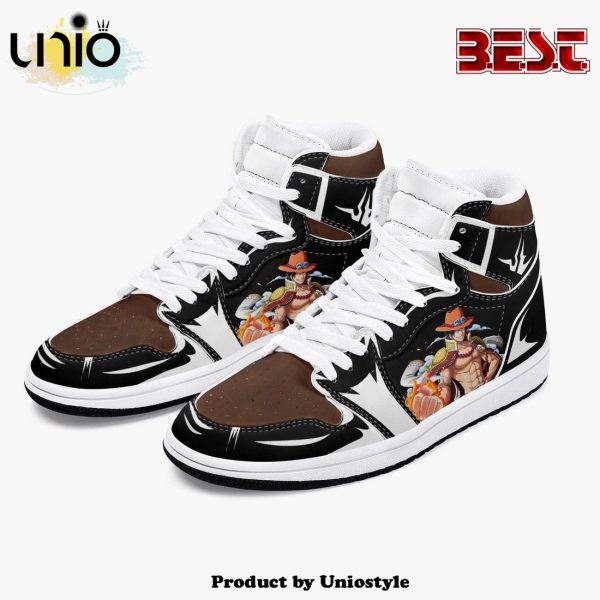 One Piece Portgas D. Ace AJ1 High Top Shoes