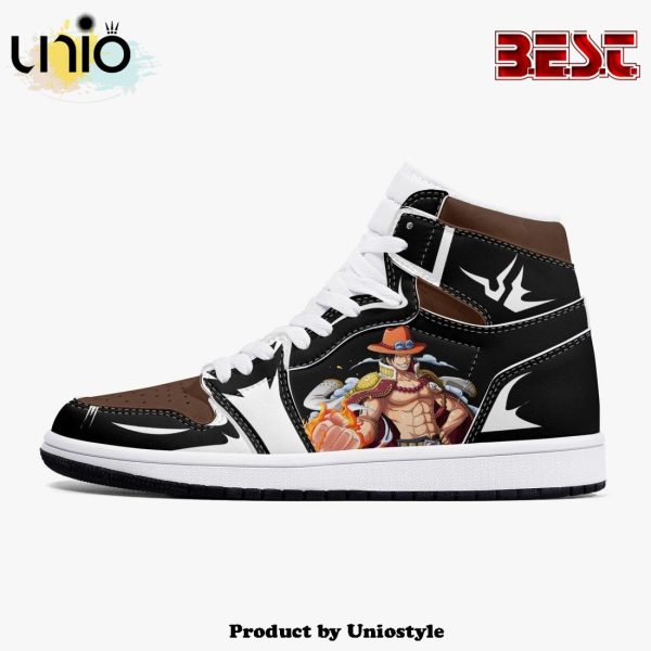 One Piece Portgas D. Ace AJ1 High Top Shoes