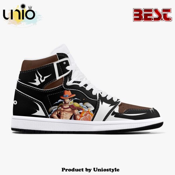 One Piece Portgas D. Ace AJ1 High Top Shoes