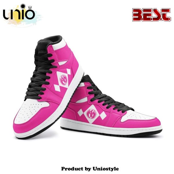 Power Rangers Pink Air Jordan 1 High Top Shoes