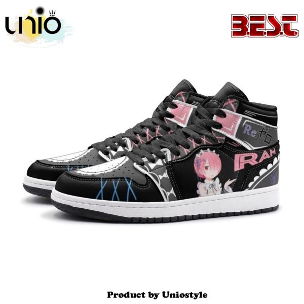 Rem And Ram Rezero Air Jordan 1 High Top Shoes