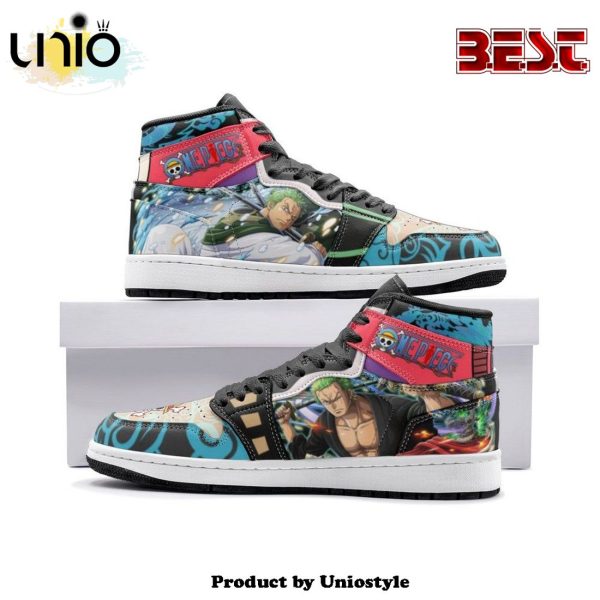 Roronoa Zoro Wano One Piece Air Jordan 1 High Top Shoes