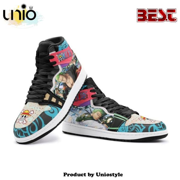 Roronoa Zoro Wano One Piece Air Jordan 1 High Top Shoes