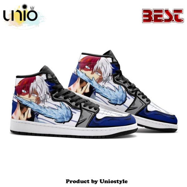 Shoto Todoroki My Hero Air Jordan 1 High Top Shoes Ver 2