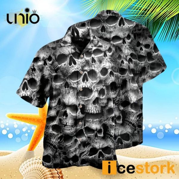 Skull No Fear No Pain Hawaiian Shirt