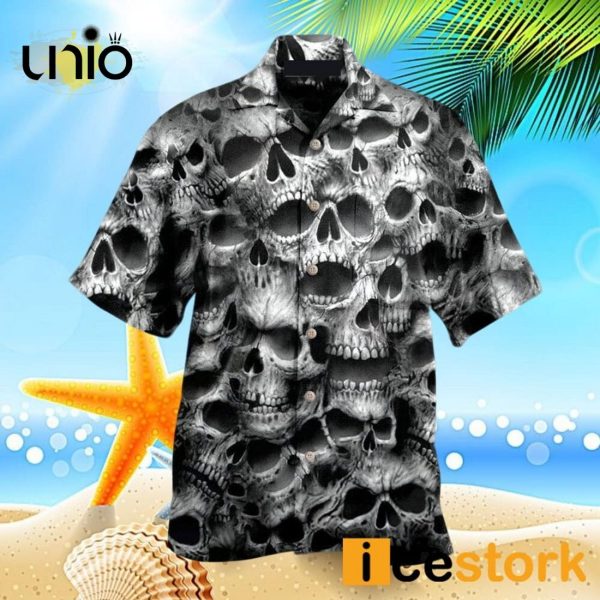 Skull No Fear No Pain Hawaiian Shirt