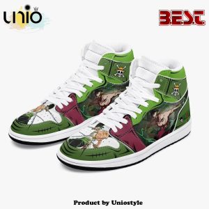 One Piece Roronoa Zoro Santoryu Three Swords AJ1 High Top Shoes