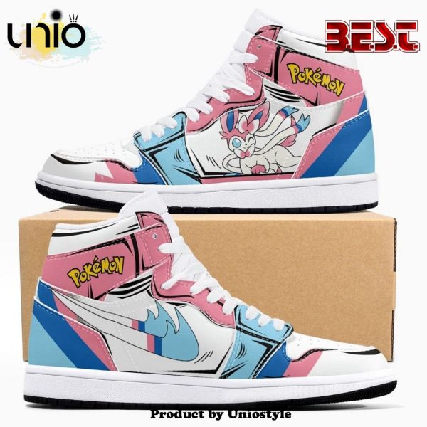 Sylveon Pokemon Air Jordan 1 High Top Shoes