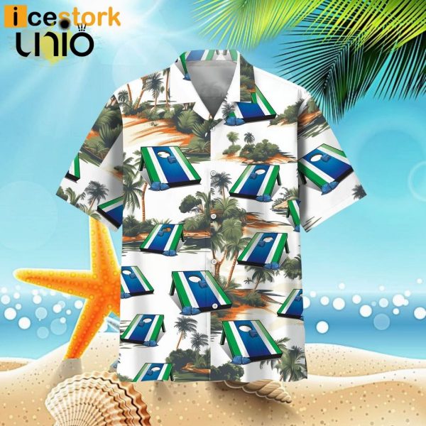 Tropical Cornhole Hawaiian Shirt